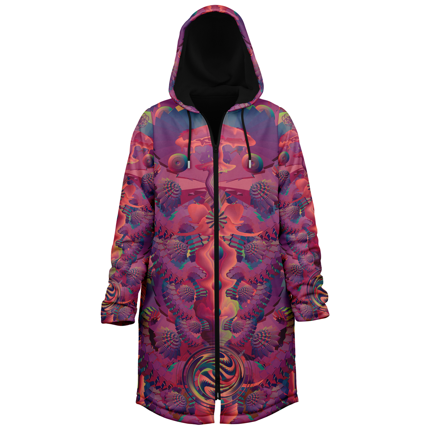 Shroom Flower of Life Fuchsia Cloak
