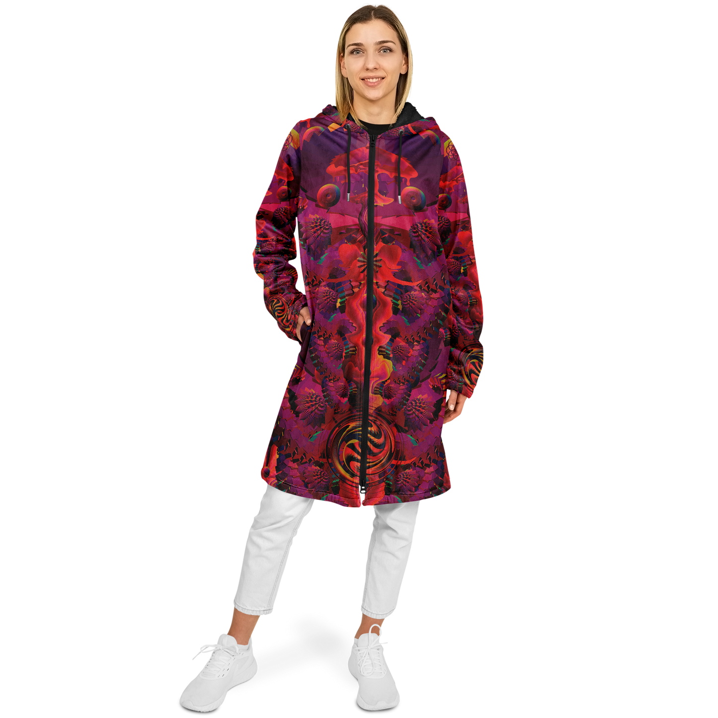 Shroom Flower of Life Red Cloak