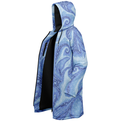 Blue Cosmic Flower of Life Cloak
