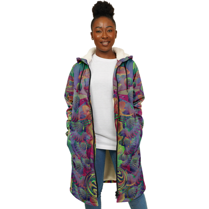 Shroom Flower of Life Dark Rainbow Cloak