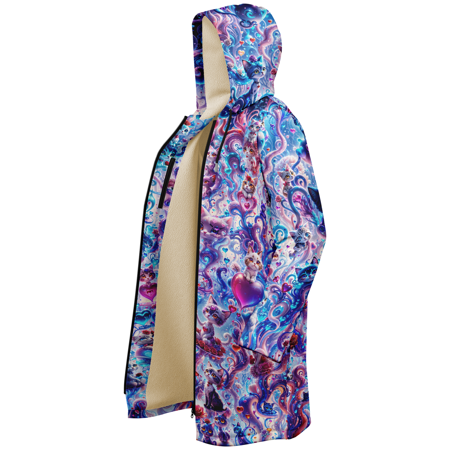 Valentine Day Cats Cloak