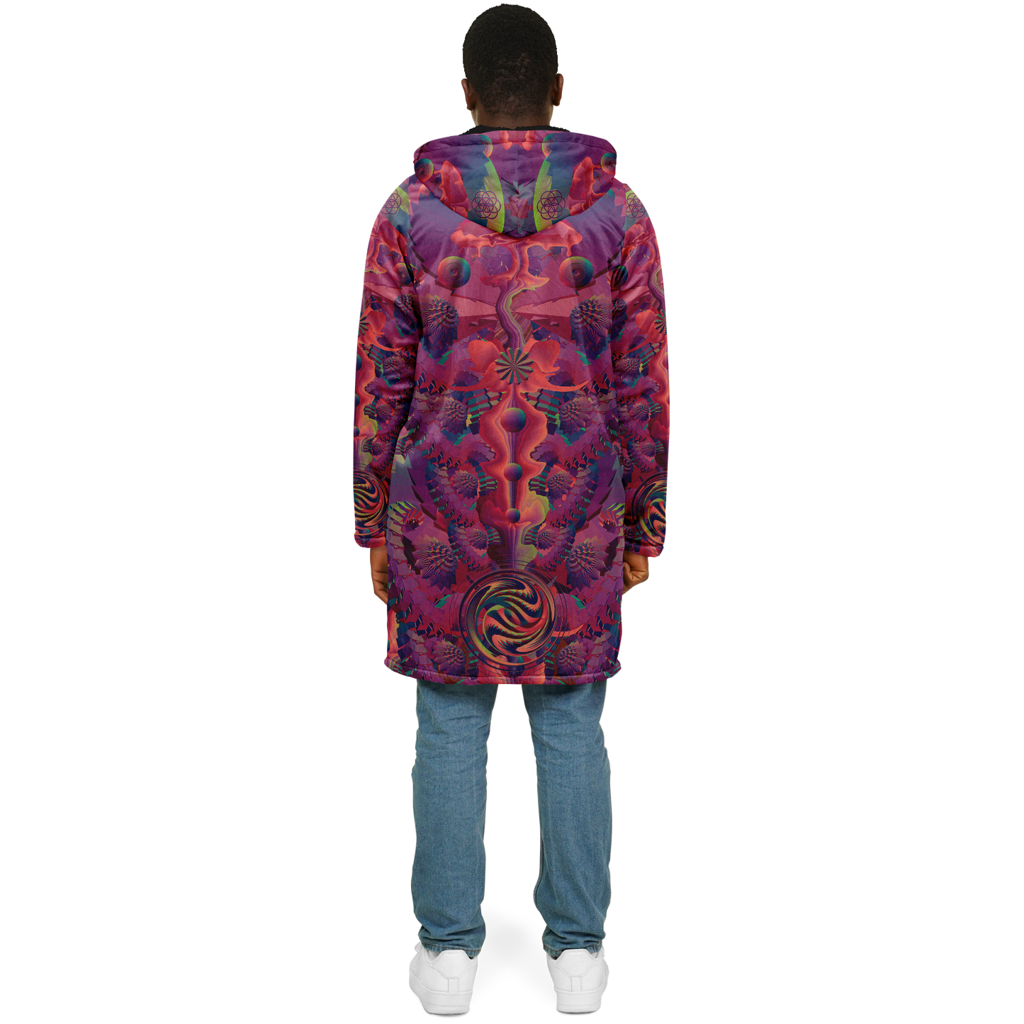 Shroom Flower of Life Fuchsia Cloak