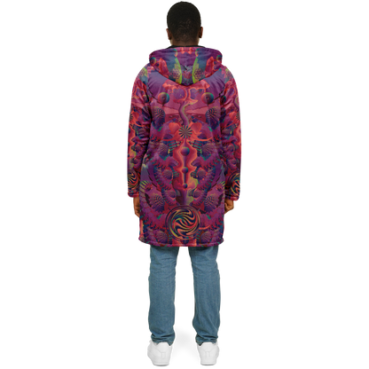 Shroom Flower of Life Fuchsia Cloak