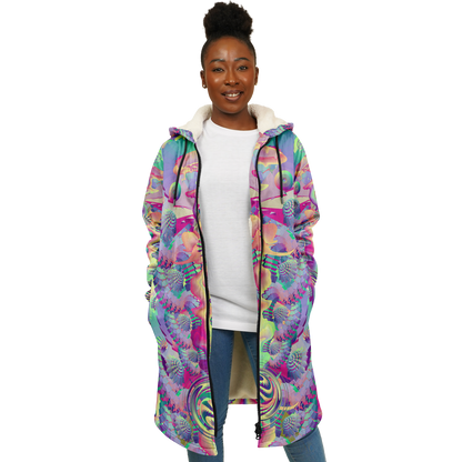 Shroom Flower of Life Pastel Rainbow Cloak