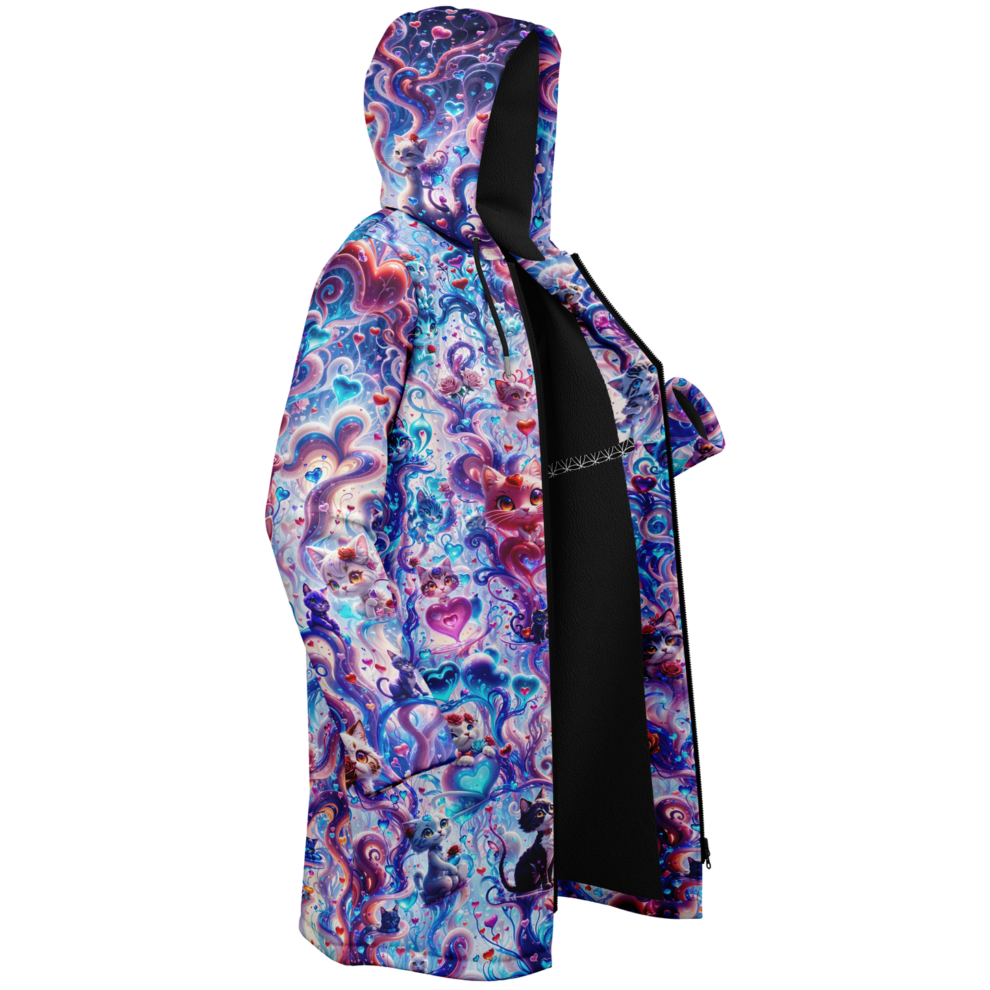 Valentine Day Cats Cloak