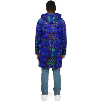 Shroom Flower of Life Blue Cloak