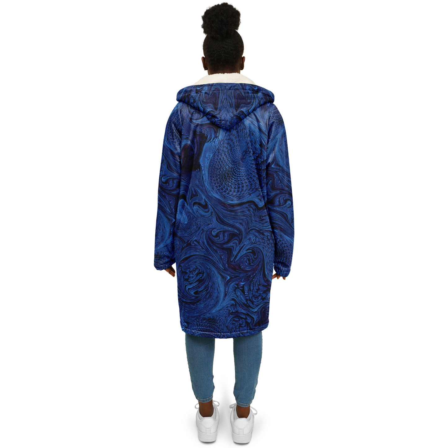 Metallic Blue Fractal Cloak