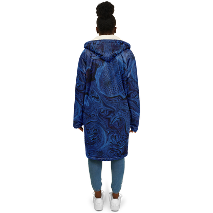 Metallic Blue Fractal Cloak