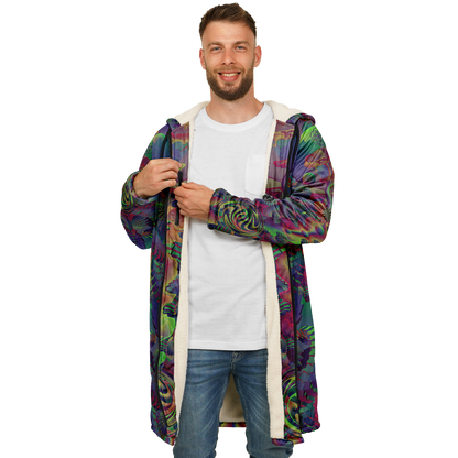 Shroom Flower of Life Dark Rainbow Cloak