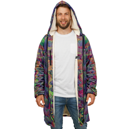 Shroom Flower of Life Dark Rainbow Cloak