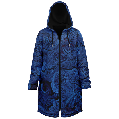 Metallic Blue Fractal Cloak