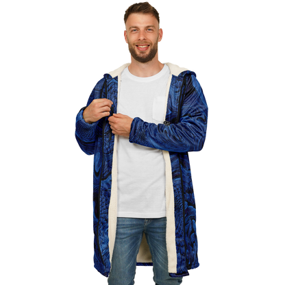 Metallic Blue Fractal Cloak