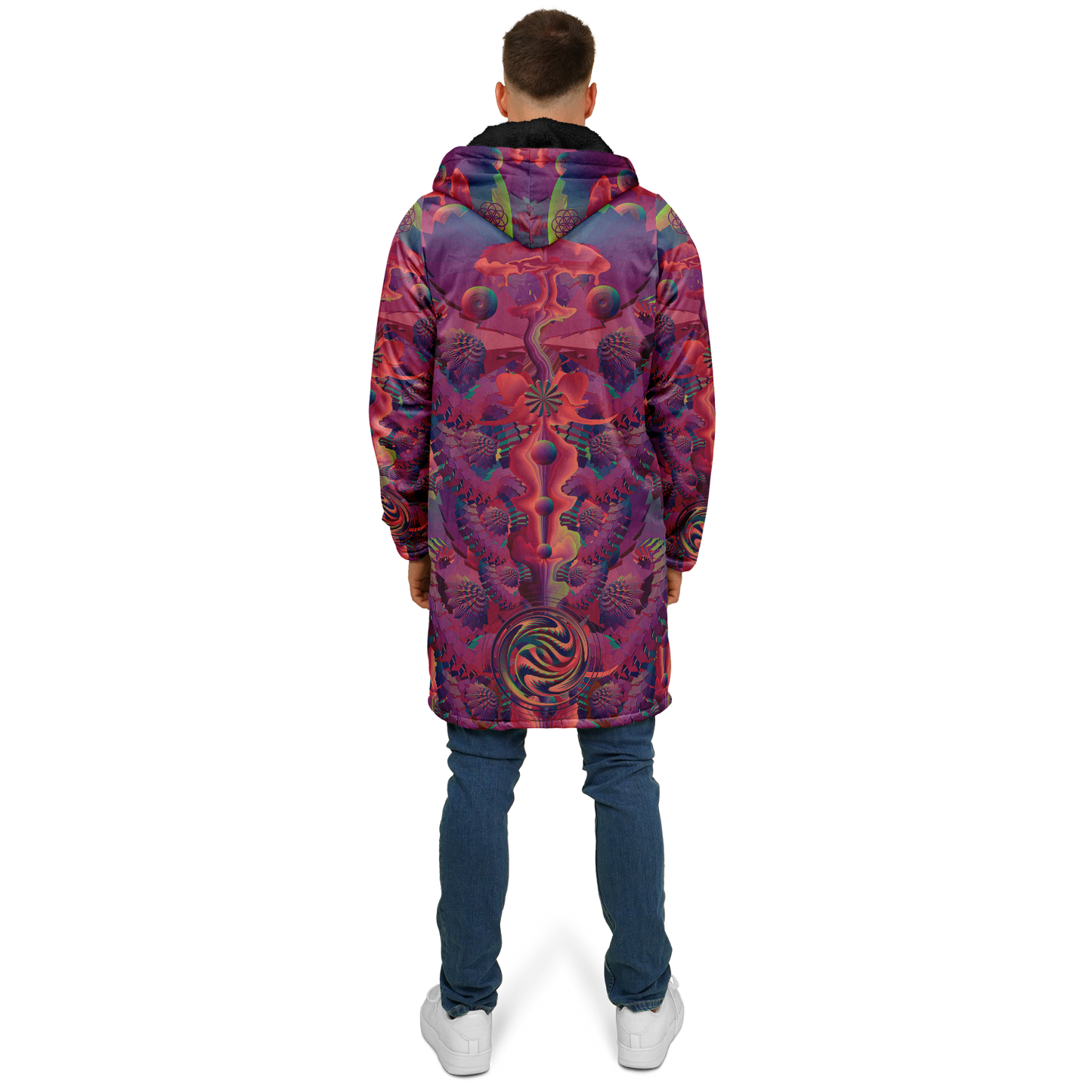 Shroom Flower of Life Fuchsia Cloak