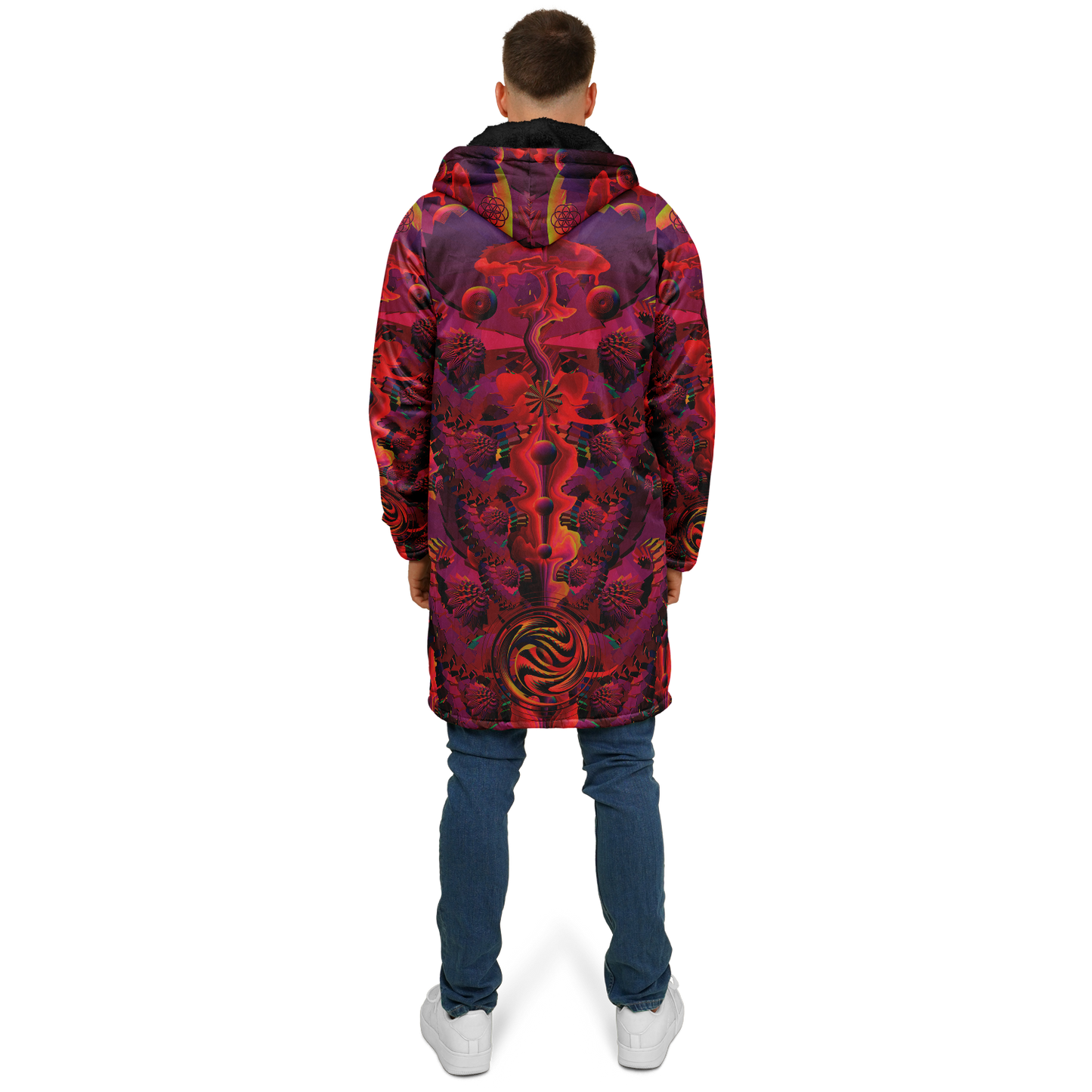 Shroom Flower of Life Red Cloak