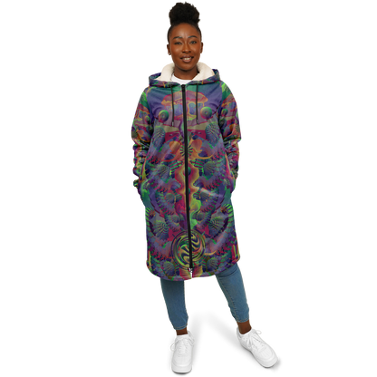 Shroom Flower of Life Dark Rainbow Cloak