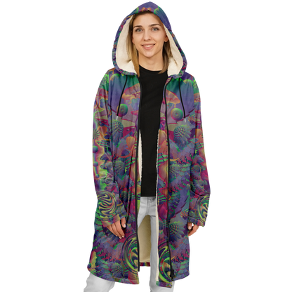 Shroom Flower of Life Dark Rainbow Cloak