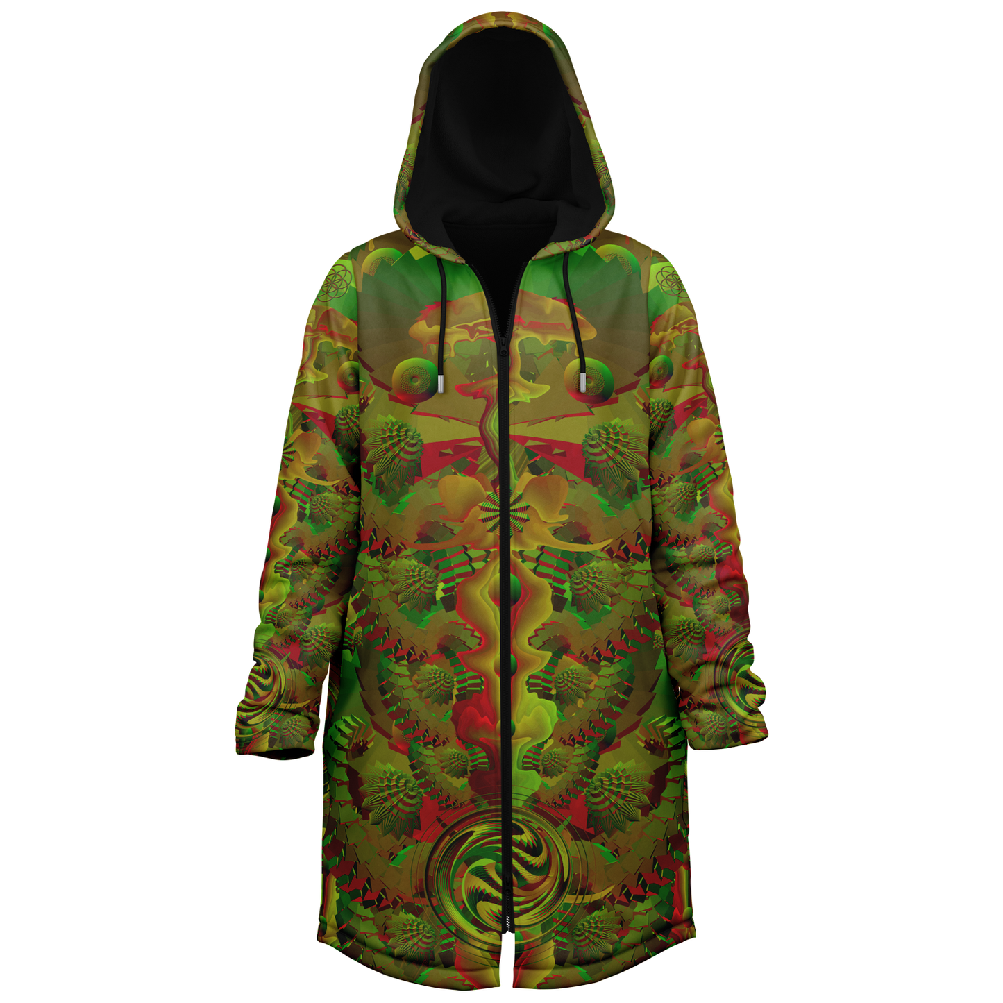 Shroom Flower of Life Green Cloak