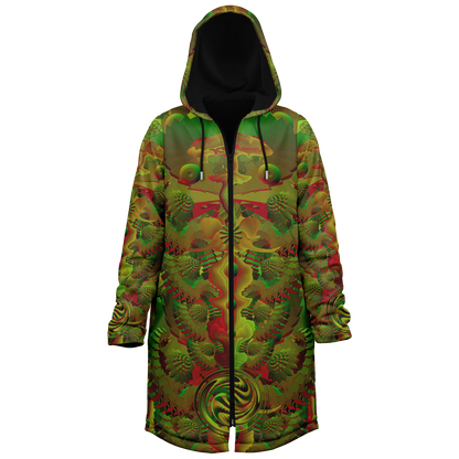 Shroom Flower of Life Green Cloak