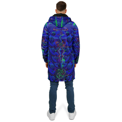 Shroom Flower of Life Blue Cloak
