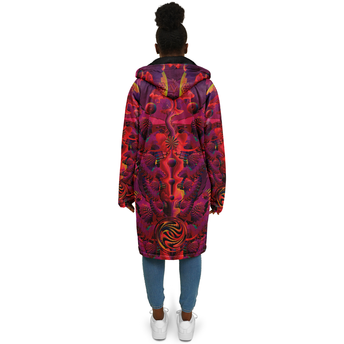 Shroom Flower of Life Red Cloak