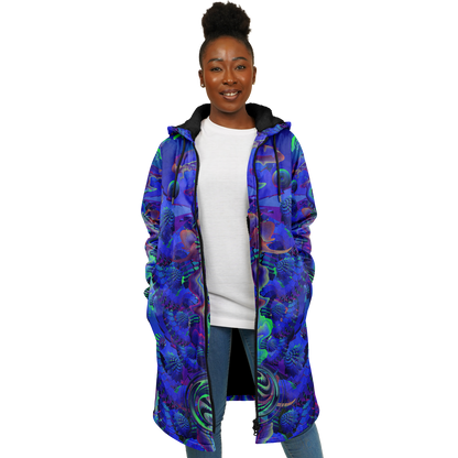 Shroom Flower of Life Blue Cloak