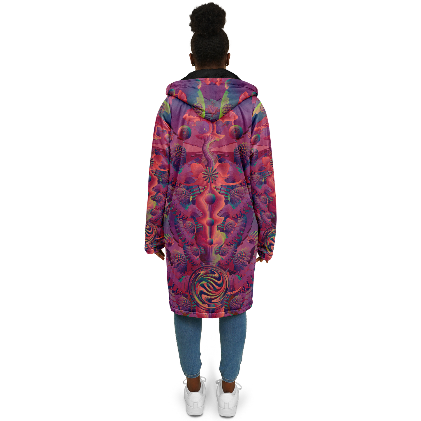 Shroom Flower of Life Fuchsia Cloak