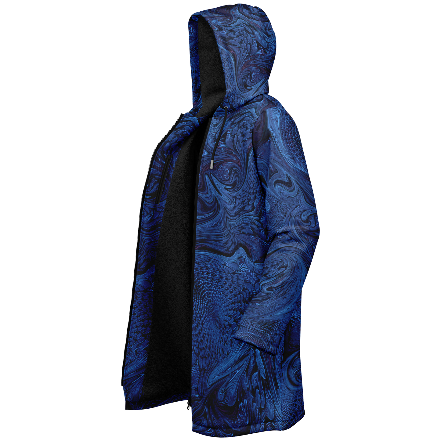 Metallic Blue Fractal Cloak