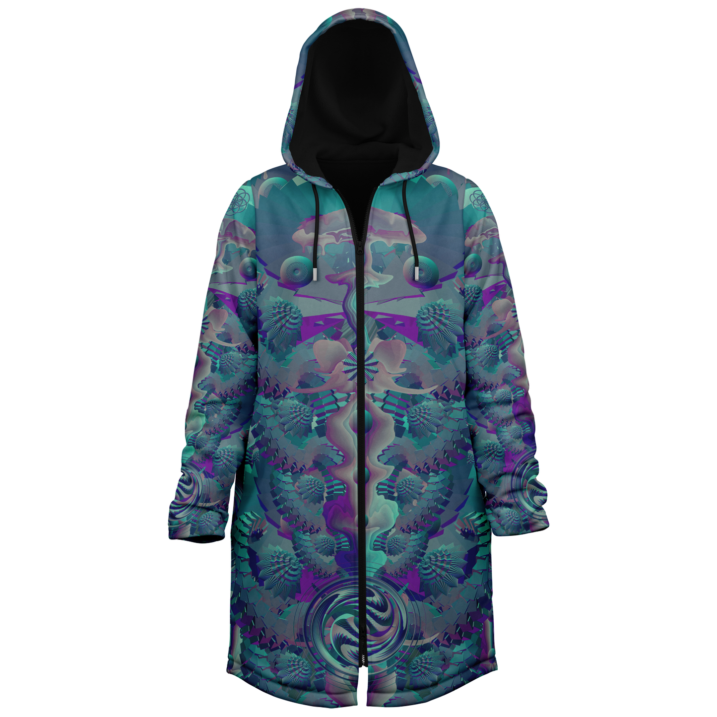 Shroom Flower of Life Teal Cloak