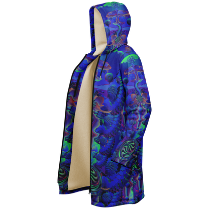 Shroom Flower of Life Blue Cloak