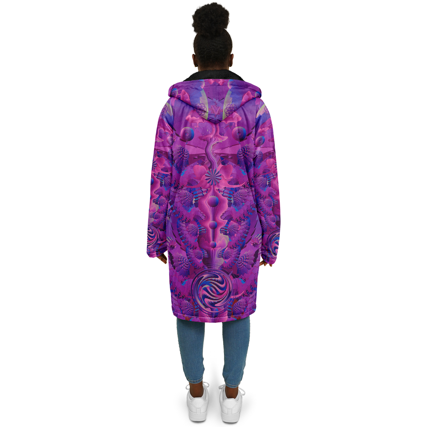 Shroom Flower of Life Pink Cloak