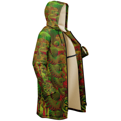 Shroom Flower of Life Green Cloak