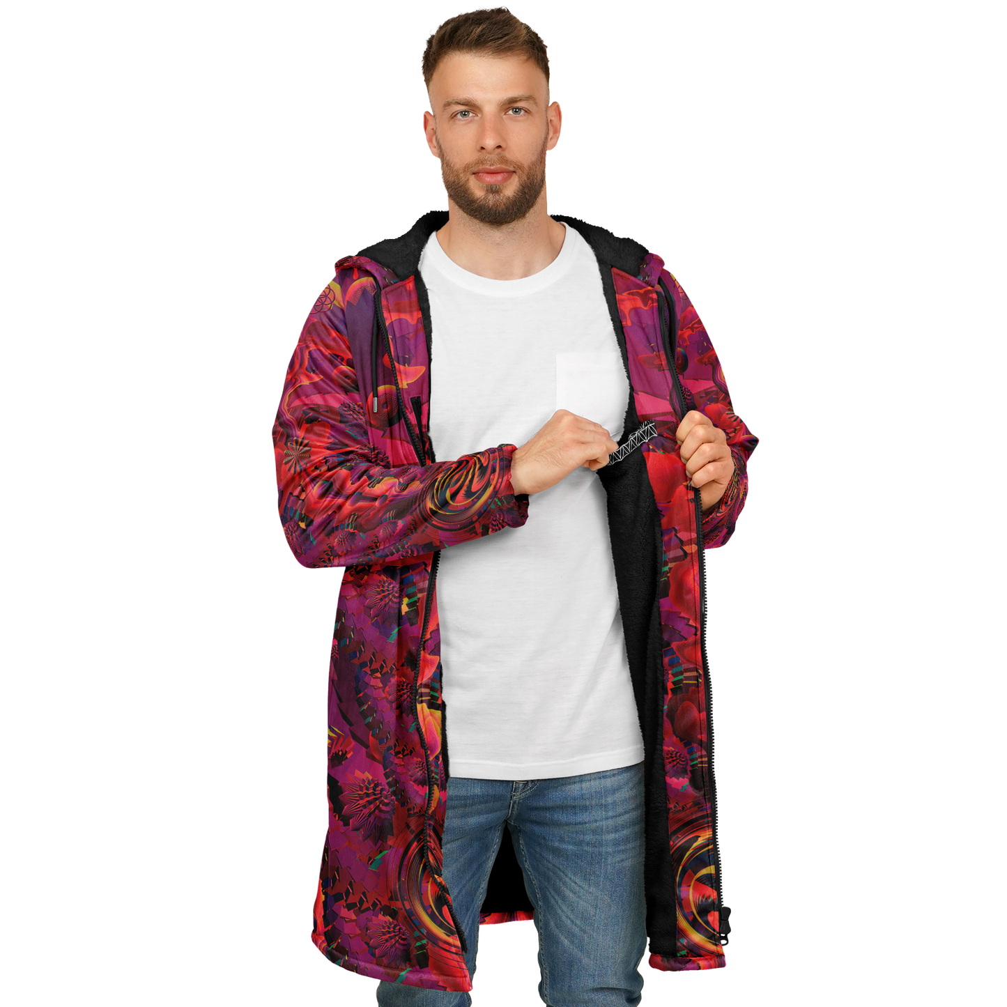 Shroom Flower of Life Red Cloak