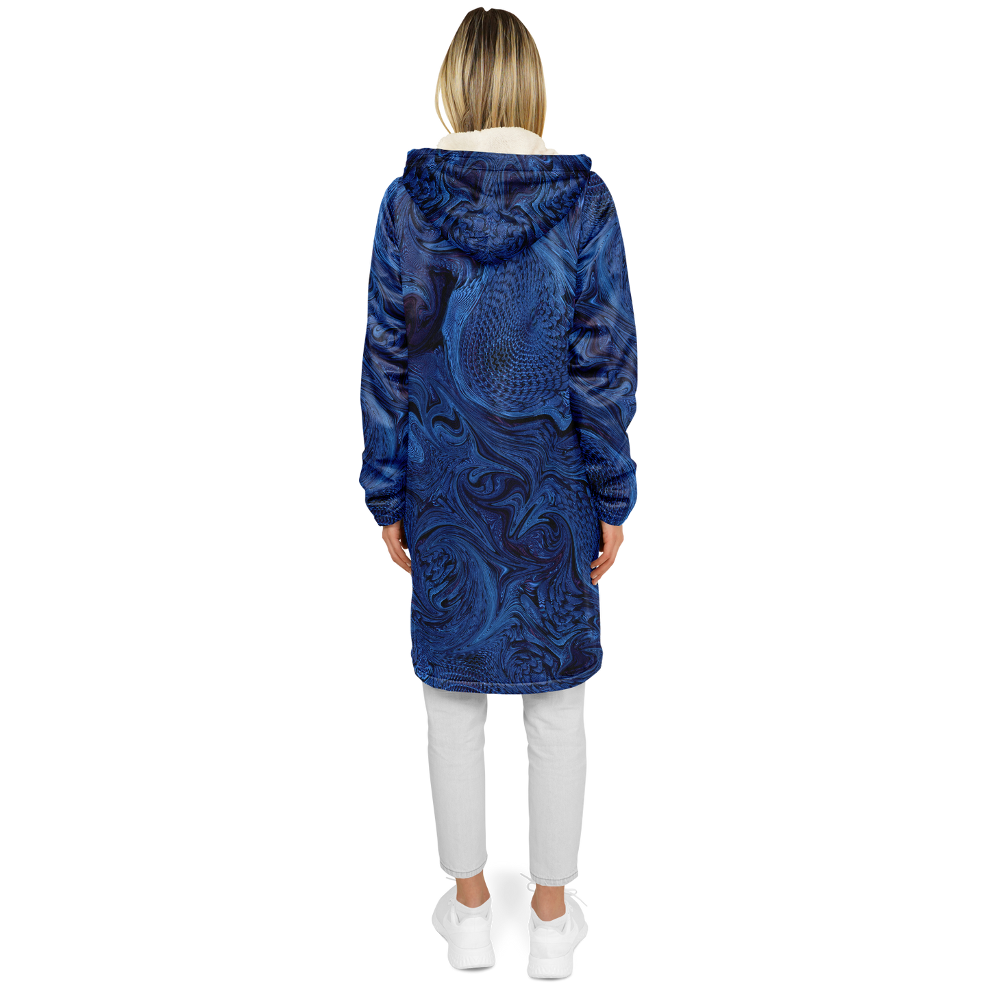 Metallic Blue Fractal Cloak