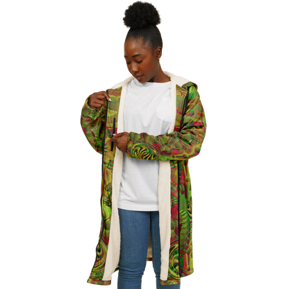 Shroom Flower of Life Green Cloak