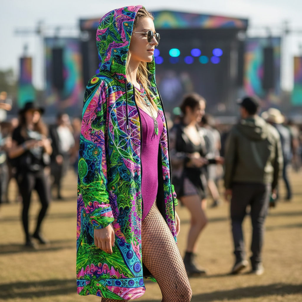 Psy Tribal Shroom Cloak