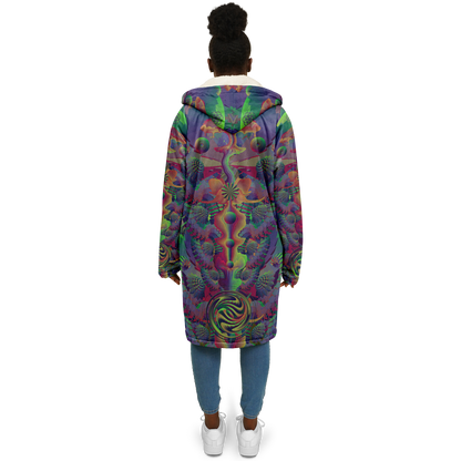 Shroom Flower of Life Dark Rainbow Cloak